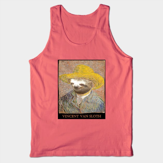 Vincent Van Sloth Tank Top by TARDISRepairman